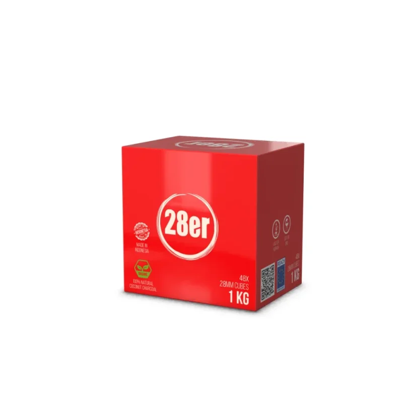 Kokosové uhlíky Venookah 28ER - 28mm 1kg