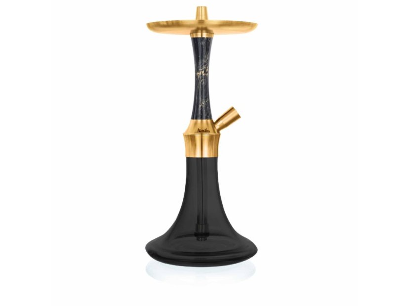 Vodná fajka Aladin EPOX 360 - Black Gold - Flat