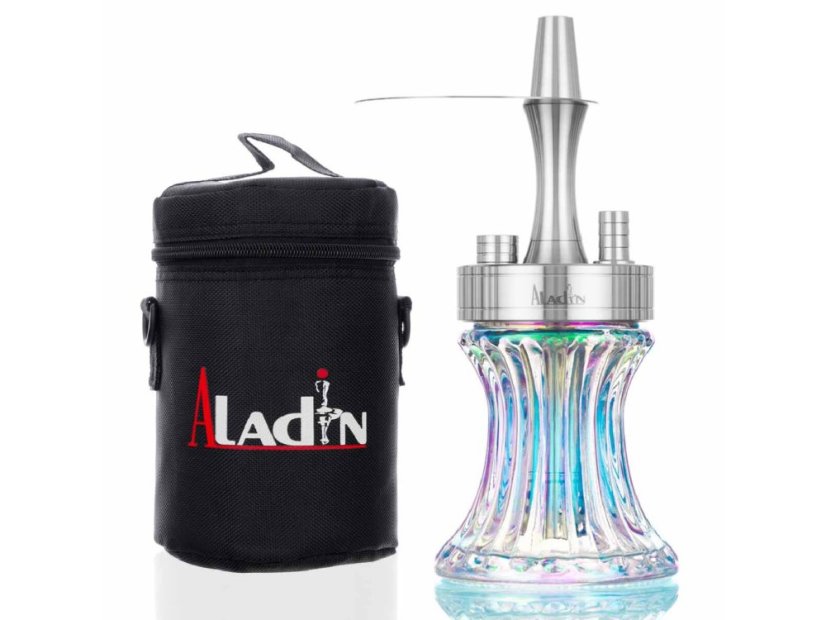 Vodná fajka Aladin 2GO - shiny clear