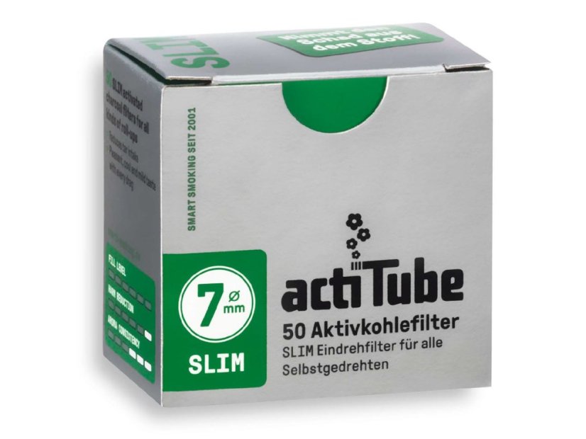 actiTube Slim uhlíkové filtre 50ks actiTube Slim uhlíkové filtre 50ks