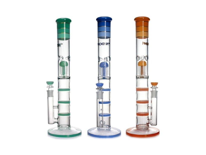 PhoenixStar bongo 3 honeycomb + arm tree perc 45cm - Farba: Modrá PhoenixStar bongo 3 honeycomb + arm tree perc 45cm - Farba: Modrá