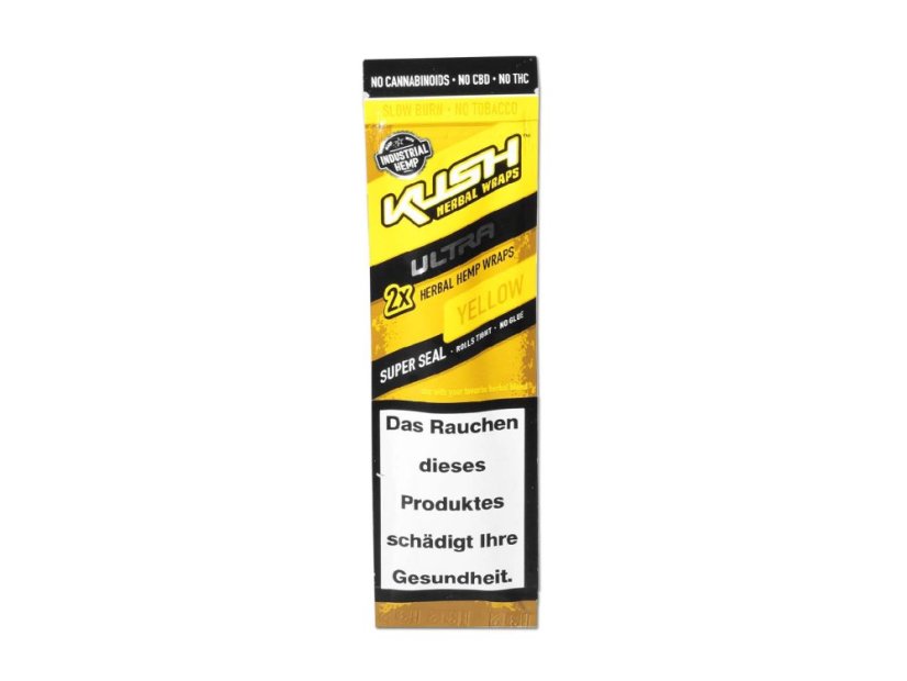 Kush Hemp Wraps Ultra blunty – Yellow